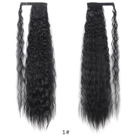 Extensions de cheveux sans couture en fibre haute température, effet vague d'eau, pour queue de cheval, pour femmes, style européen et américain, pour le commerce extérieur
