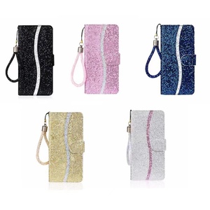 Housse de protection en cuir PU brillant avec sangle pour <span class=keywords><strong>Samsung</strong></span> <span class=keywords><strong>Galaxy</strong></span> <span class=keywords><strong>S7</strong></span> S7Edge S8 S9 S10 Plus S10E, étui pour téléphone portable - Product Image 6