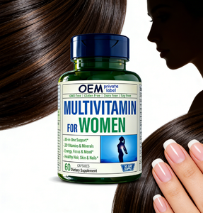 Capsules de multivitamines pour femmes OEM |   60 unités |   20 vitamines et minéraux pour l'énergie, la santé de la peau et le bien-être général - Product Image 5