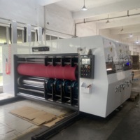 YSF-C 480-2800 Alimentador de Cadena Impresora de 2 Colores Ranuradora Troqueladora - Equipo para Fabricación de Cajas de Cartón Corrugado con Cambio Rápido de Pedido con una Sola Tecla