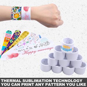 Regalos <span class=keywords><strong>de</strong></span> <span class=keywords><strong>Navidad</strong></span>, 30 Piezas/Lote, Pulseras Personalizadas con Logotipo, Pulseras <span class=keywords><strong>de</strong></span> Sublimación, Pulseras en Blanco - Product Image 4
