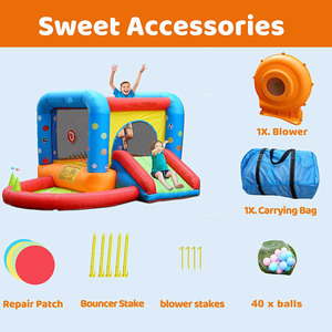 Brincolín Inflable para Interiores, Casa de Brinco para Niños con Piscina NBHL-020, Brincolines Inflables en Oferta - Product Image 2