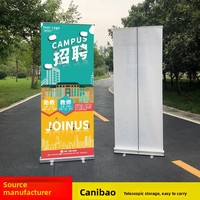 Promotion exceptionnelle : Support de bannière enroulable rétractable en plastique Jiangcheng Standard 80 x 200, léger, pour utilisation promotionnelle et affichage publicitaire