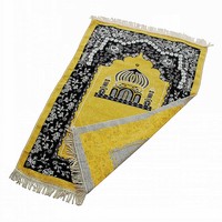 Tapis de prière de voyage islamique en gros 100% polyester couverture tissée portable motif de festival pour le culte de pèlerinage musulman
