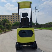 Mini-excavatrice sur chenilles de haute qualité 1t 1.2t 1.5t Petite pelle avec accessoires Livraison rapide