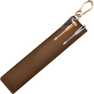 Tas Penyimpanan Pensil Kulit Jepang Korea, Tas Kuas Portabel, Klip Pena Stylus, Aksesoris Tempat Pena, Set 2 Buah, Hadiah, Logo Custom - Product Image 6