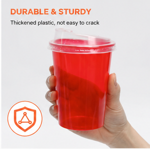 Clear Colorful <b>Plastic</b> <b>Cups</b> Lids Included <b>Plastic</b> <b>Cups</b> Colorful <b>Drink</b> <b>Cups</b> Everyday Use <b>Plastic</b> <b>Cups</b> - Product Image 2