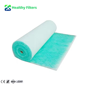 Bộ Lọc Buồng Phun Sơn Sợi Thủy Tinh Màu Xanh Lá Cây Và Thiết Bị Lọc Trần - Product Image 2