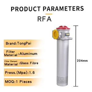 Groothandel Hoge Kwaliteit Inline Hydraulische Olie Filter Rfa Directe Terugkeer Olie Filter Hydraulische Accessoires Olie Filter