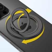 Nouveau support de téléphone portable magnétique léger et multicolore pour bureau, avec anneau rotatif à 360°, design pliable en alliage d'aluminium