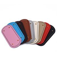 Vente en gros nouvelle vente chaude PU cuir ovale tricot Crochet sac bas, Shaper Pad pour bricolage sac à bandoulière Crochet accessoires