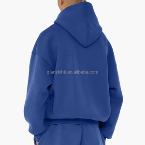 Sweat-shirts amples personnalisés, de haute qualité, 100% coton, en molleton français, sweat-shirt court pour homme, sweat-shirts surdimensionnés, logo personnalisé - Product Image 4