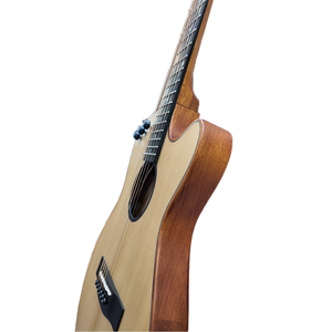Wholesale 40\" Solid Spruce <b>Top</b> Thin Body Acoustic Guitar with 2 Band Pickup for Travelers - Product Image 1