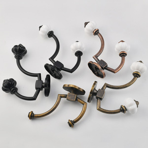 Wall Mounted Copper Coat <b>Hooks</b> Round Shape For Bedroom Clothing Storage - Product Image 3