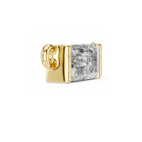 Colgante Minimalista Horizontal de Diamantes Cultivados en Laboratorio, Certificado IGI, de Lujo, Corte East West Step, Oro Sólido, Moderno, para Uso Diario