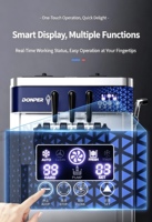Machine à glace molle professionnelle en acier inoxydable avec pré-refroidissement et conservation, certifiée CE, pour équipement de pâtisserie