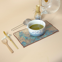 Gradient Couleur Imprimé À La Main Japonais Japon Cérémonial Grade Matcha Thé Accessoires Boîtes Bols Outils Matcha Kit Fouet Ensemble Boîte