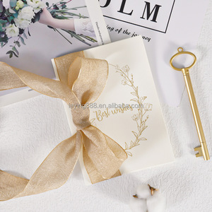 Carte de vœux de <span class=keywords><strong>mariage</strong></span> personnalisée, style simple et exquis, impression offset, estampage à chaud, invitation de fiançailles 3 couleurs - Product Image 6