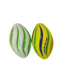 Ballons de Football américain en PU souple de 7 pouces, Football en spirale Mardi Gras - Product Image 1
