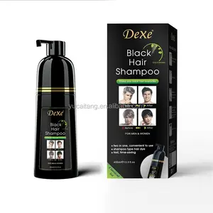 Black Hair Dye Dexe Daily Use Black Hair Color Shampoo Long Lasting Natural Black Hair Dye Original Factory Price Private Label OEM ODM
