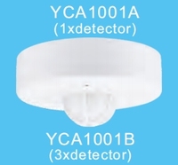 Détecteur de mouvement infrarouge extérieur monté au plafond à 360 degrés, interrupteur lumineux, distance de détection réglable (2-12 m), temporisation
