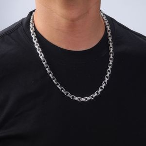 S925 银全套装莫桑石古巴链轻奢男女通用项链 - Product Image 4