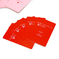Jeu de cartes de questions pour soirée romantique en version russe, personnalisé et imprimé, 52 pièces, avec boîte rigide en deux parties