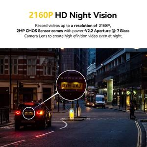 กล้องวิดีโอ Dvr ในรถยนต์ขนาดมินิ2023 P,กล้องติดรถยนต์ Dvr คู่ด้านหลัง2160P ควบคุมด้วย WiFi ในตัวกล้องติดรถยนต์ด้วย Blackbox 4K 1080 - Product Image 5