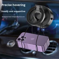 TikTok Nouvel article chaud D1 Adsorption sous vide Support magnétique Tableau de bord Grand écran Support rotatif à 360 degrés Téléphone portable intelligent
