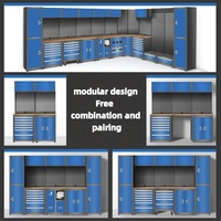 Gabinete de Herramientas Modular de Acero Resistente, Personalizable, OEM, Moderno, Combinado, con 12 Cajones, Cerradura con Llave, Capacidad de Carga de 1000 kg, 5 Años de Garantía