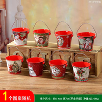 Ember Hadiah Natal Aluminium Biodegradable Portabel Besar Tema Natal Dekorasi Pesta Penyimpanan Permen Cokelat