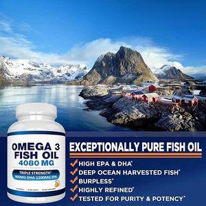 Complément alimentaire à base d'huile de poisson oméga 3 pour adultes, en gélules molles, pour la santé et les soins naturels (OEM) - Product Image 2