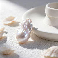Perles baroques d'eau douce de qualité AAAA, 14 mm+, blanches, naturelles, pour la fabrication de bijoux