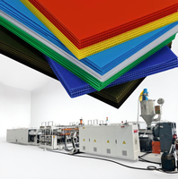 Machine d'extrudeuse en plastique de plat de treillis de panneau creux de polypropylène de feuille ondulée de pp
