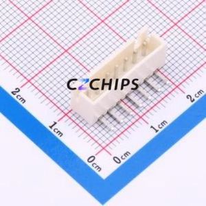 HCZZ0139-7 Wire-to-Board Pin Header Bent Lead Through Hole,P=2.54mm Connector 1x7P 2.5mm Right Angle Insert XH - Product Image 1