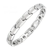 Bracelet de Santé Magnétique Énergétique en Pierres Naturelles Lades pour Soulagement du Stress, Équilibre Bio-Ionique et Perte de Poids