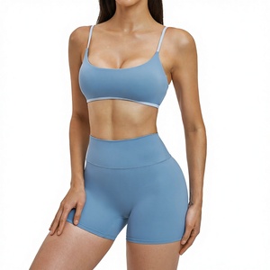 Completo Sportivo da Donna Traspirante 2 Pezzi, Set Casual per Corsa e Yoga, Reggiseno e Pantaloncini, Set per Palestra e Fitness - Product Image 3
