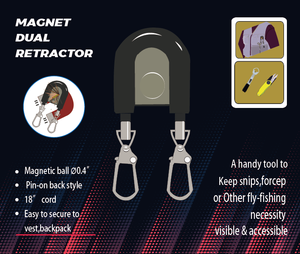 קו כפול זינגר דיג עם מגנט abs פלסטיק כבל 45 ס "מ - Product Image 2