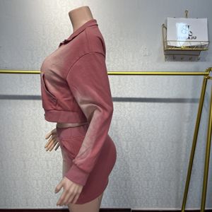 2026 Herbst Casual Damen-Sportanzug mit Reißverschluss-Hoodie und Rock, 2-teiliges Set - Product Image 4