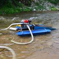 Drague à or portable, installation de lavage par aspiration, bateau de dragage à or, petite machine de dragage d'or pour rivière