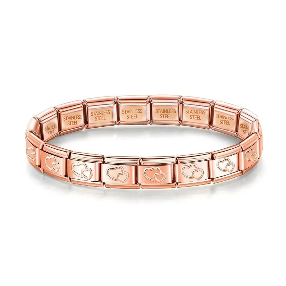 Rosa doble en forma de corazón