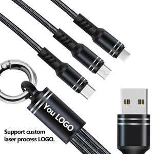 Bán buôn tùy chỉnh xách tay Phong cách 13cm 3 trong 1 <span class=keywords><strong>USB</strong></span> sạc cáp cho iPhone <span class=keywords><strong>Micro</strong></span> <span class=keywords><strong>USB</strong></span> Loại C Cáp - Product Image 4