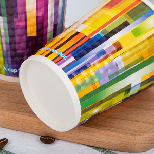 Gobelet à café biodégradable en bagasse de canne à sucre à paroi simple, compostable, avec revêtement PLA, pour boissons chaudes, jetable, marque <span class=keywords><strong>Timeco</strong></span>, MOQ - Product Image 3