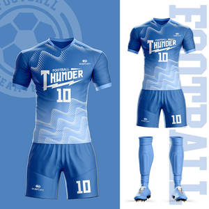 2024-2025定制快干足球服高品质涤纶升华名称足球球衣运动服原装标志 - Product Image 1