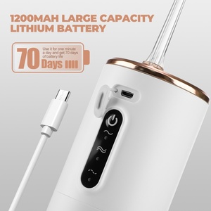 เครื่องทำความสะอาดฟันแบบพกพา รุ่นใหม่ กันน้ำ ชาร์จไฟผ่าน USB ใช้สำหรับทำความสะอาดช่องปากด้วยน้ำ - Product Image 6