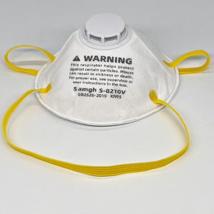 8210vcn mặt nạ với van thở KN95 Mặt nạ bảo vệ mũ nón công nghiệp chà nhám mặt nạ bụi để ngăn chặn các giọt khói mù - Product Image 3