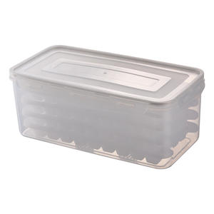 Bac à glaçons en plastique, moule carré avec couvercle, lot de 4, pour congélateur, machine à glaçons - Product Image 4