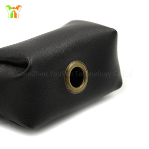 Dispensador portátil de bolsas para caca de perro al aire libre, bolsa de cuero PU para mascotas, cachorros, gatos, bolsa para recoger caca, organizador de bolsas de basura para perros - Product Image 6