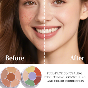 Palette Correttiva per il Colore della Pelle e Occhiaie, Kit Trucco con 6 Colori, Crema Correttiva e Palette Contorno - Product Image 2