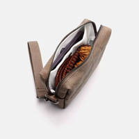 Sac de rangement en papier kraft lavé écologique pour trousse de toilette portable, sac de shopping et trajets quotidiens